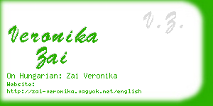 veronika zai business card